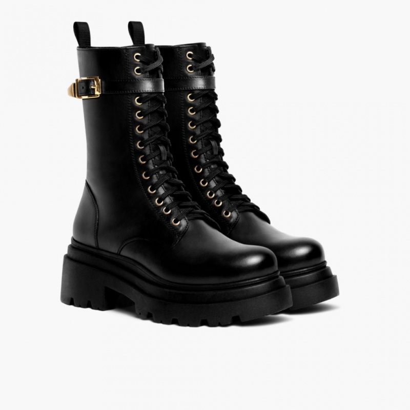 Thursday Boots Fatale High Heel Zip-Up Stiefeletten Damen Schwarz | Österreich-38269UXJC