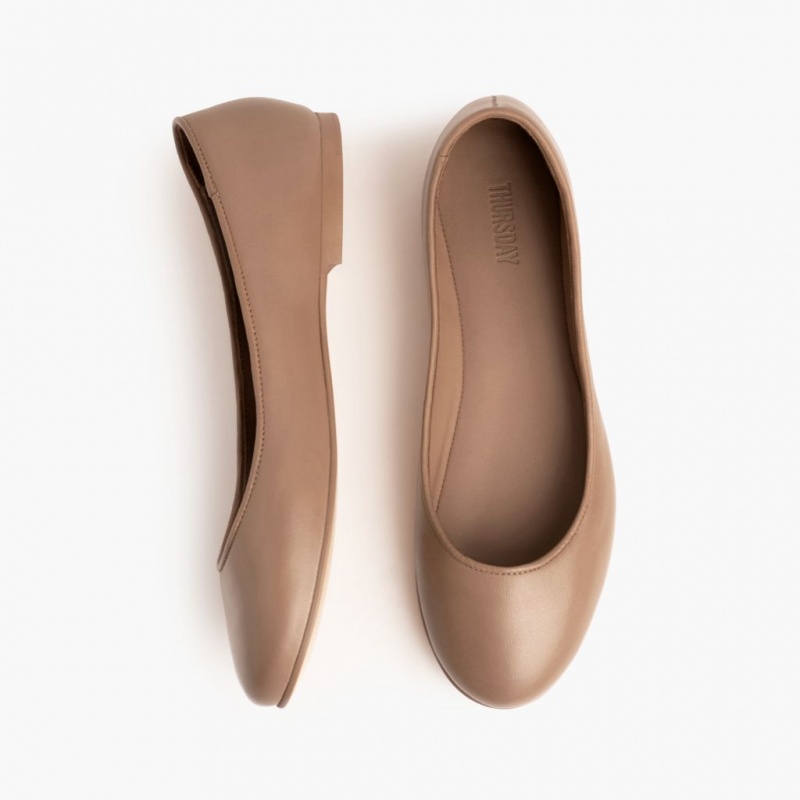 Thursday Boots Feliz Ballerinas Damen Beige | Österreich-87410PCJD
