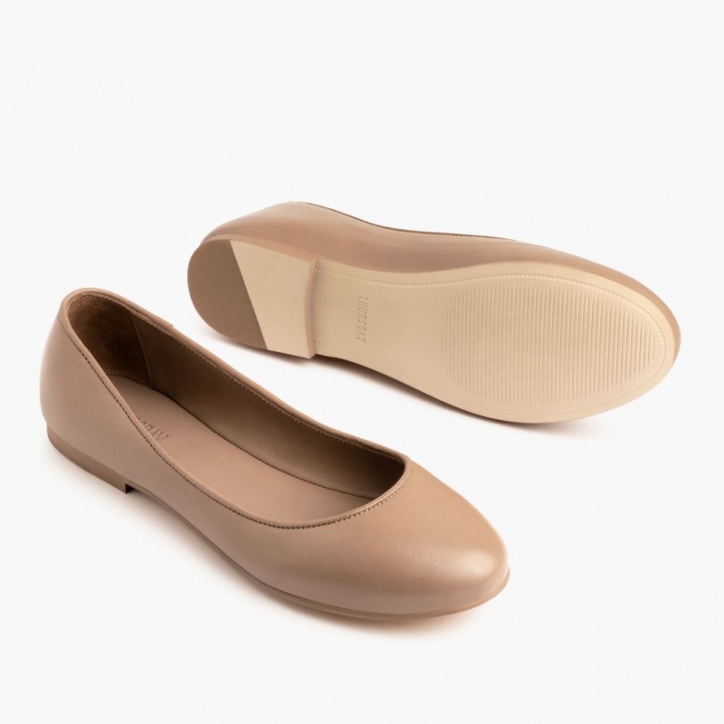 Thursday Boots Feliz Ballerinas Damen Beige | Österreich-87410PCJD