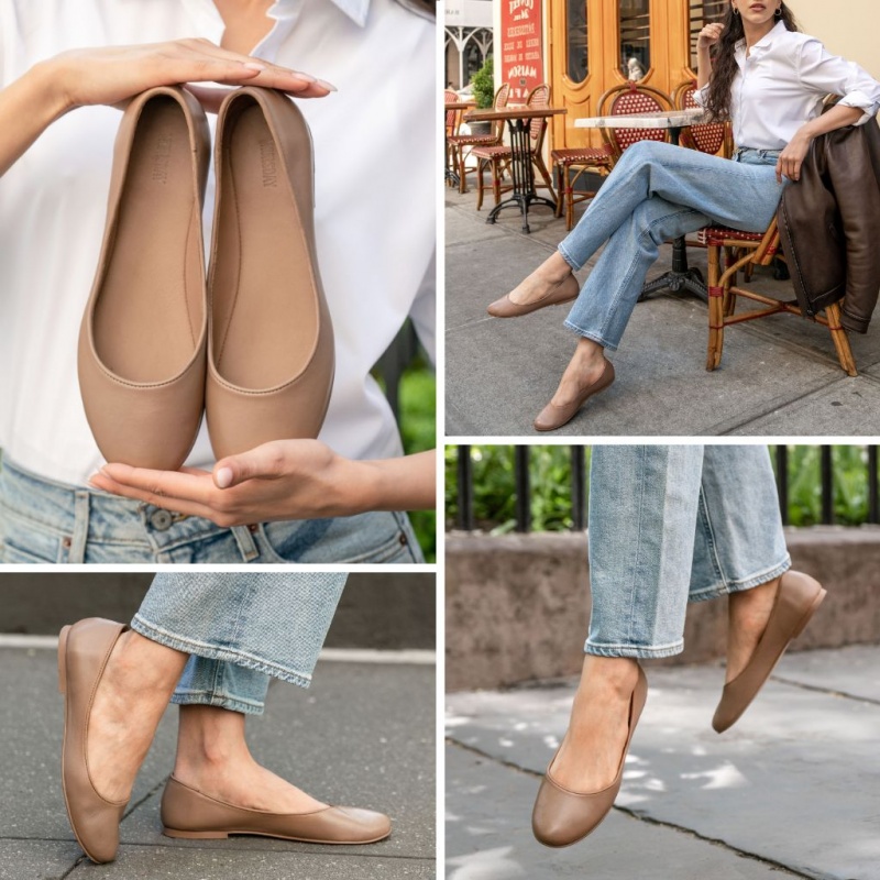 Thursday Boots Feliz Ballerinas Damen Beige | Österreich-87410PCJD
