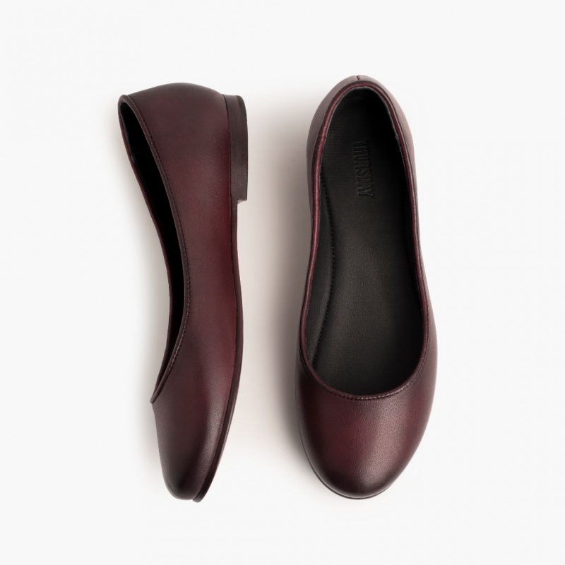 Thursday Boots Feliz Ballerinas Damen Bordeaux | Österreich-62713SMFN