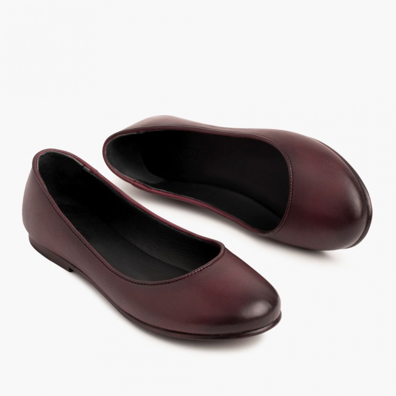 Thursday Boots Feliz Ballerinas Damen Bordeaux | Österreich-62713SMFN