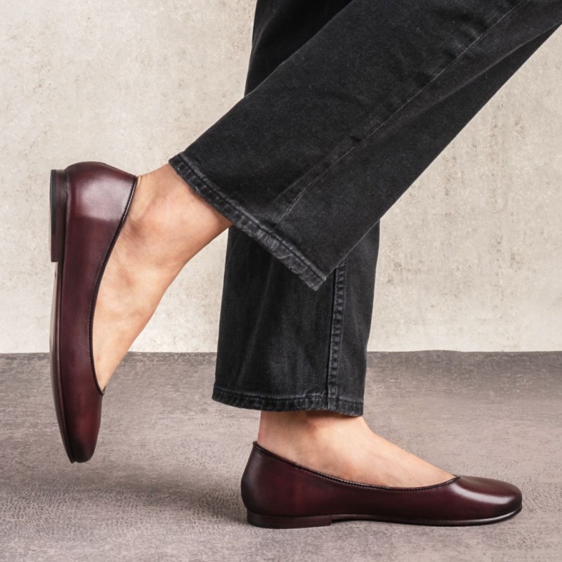 Thursday Boots Feliz Ballerinas Damen Bordeaux | Österreich-62713SMFN
