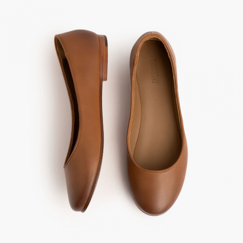 Thursday Boots Feliz Ballerinas Damen Braun | Österreich-01732HWPK