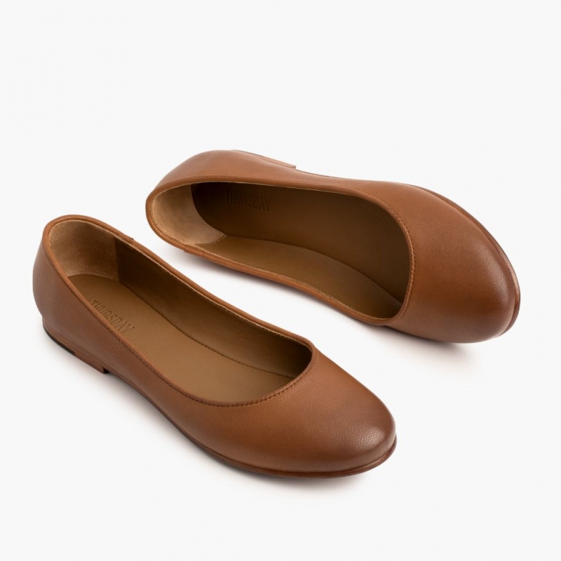 Thursday Boots Feliz Ballerinas Damen Braun | Österreich-01732HWPK