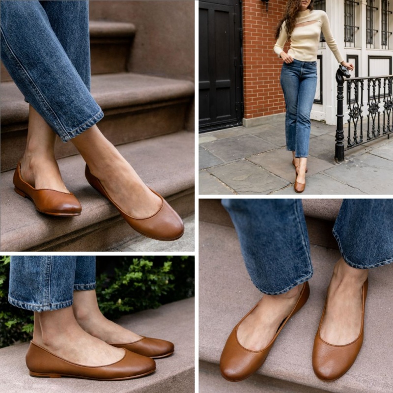 Thursday Boots Feliz Ballerinas Damen Braun | Österreich-01732HWPK