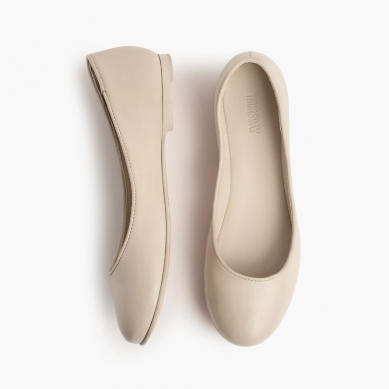 Thursday Boots Feliz Ballerinas Damen Hellbeige | Österreich-45916UWJK