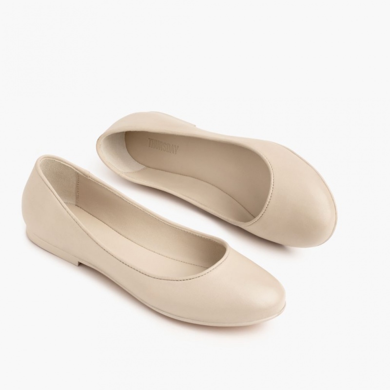 Thursday Boots Feliz Ballerinas Damen Hellbeige | Österreich-45916UWJK