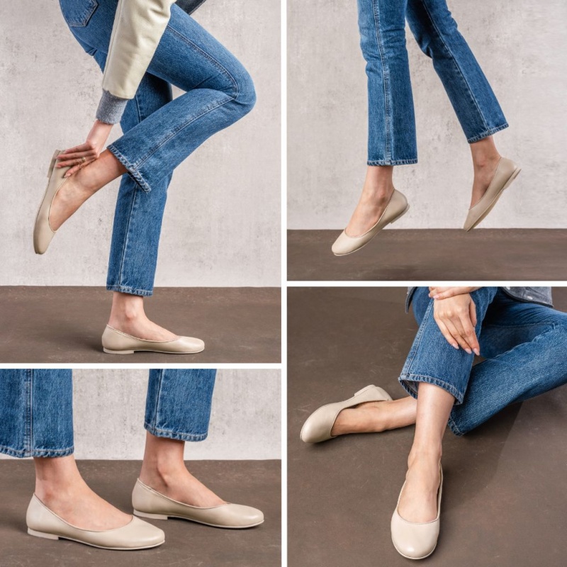 Thursday Boots Feliz Ballerinas Damen Hellbeige | Österreich-45916UWJK