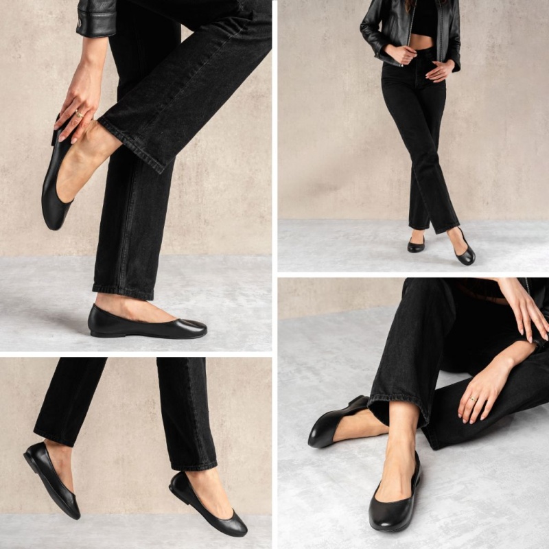 Thursday Boots Feliz Ballerinas Damen Schwarz | Österreich-57038ULBA