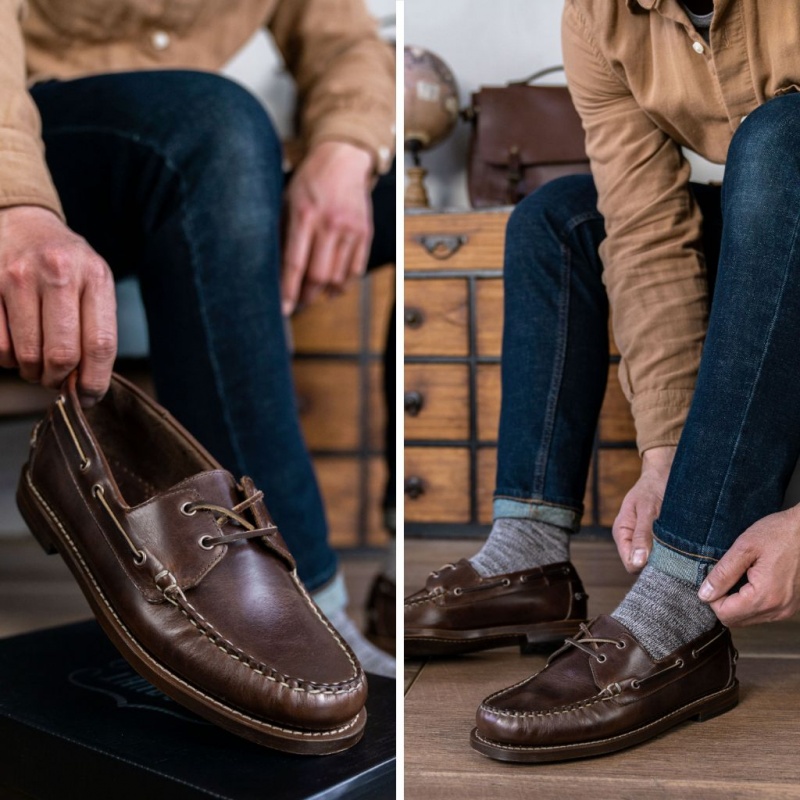 Thursday Boots Handsewn Halbschuhe Herren Schokolade | Österreich-48035XIVM