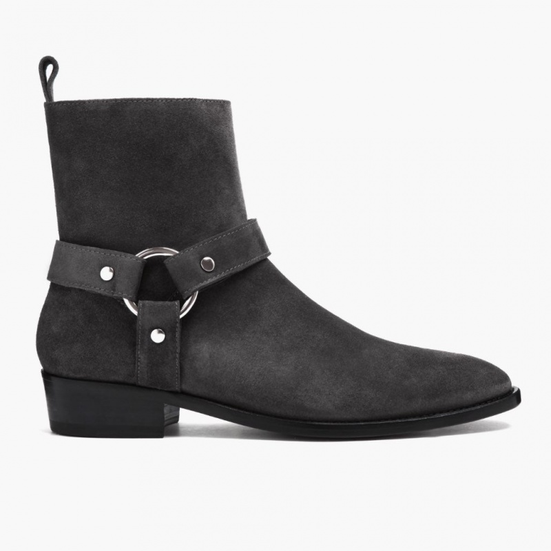 Thursday Boots Harness O-Ring Chelsea Stiefel Herren Grau | Österreich-82175LASP