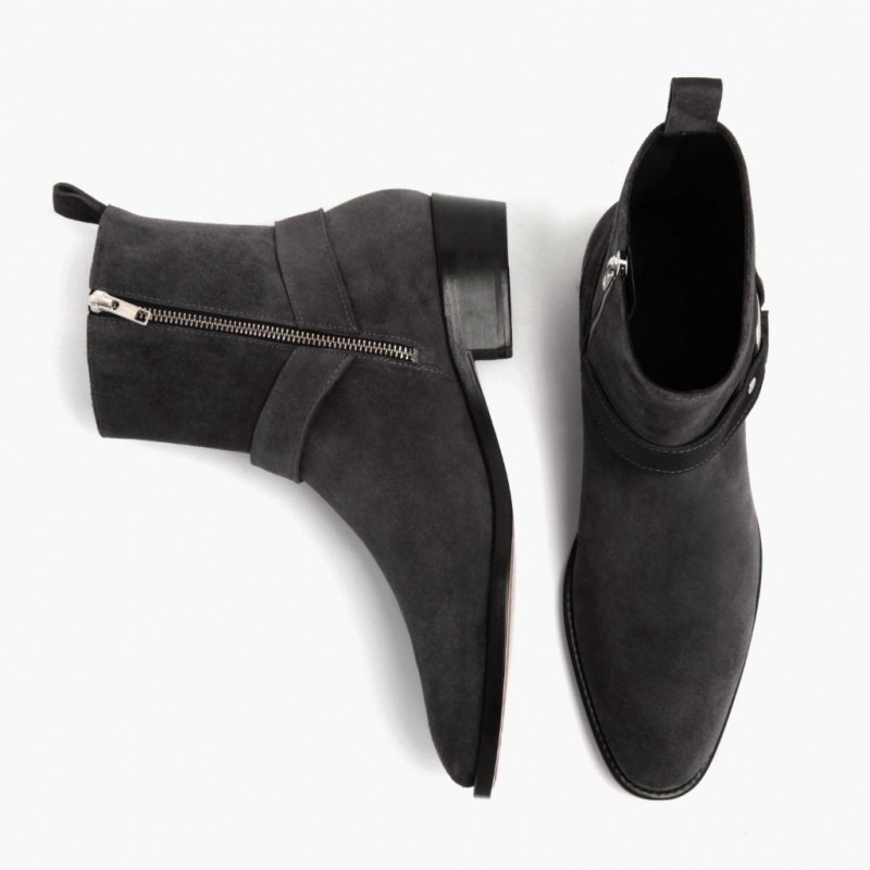 Thursday Boots Harness O-Ring Chelsea Stiefel Herren Grau | Österreich-82175LASP