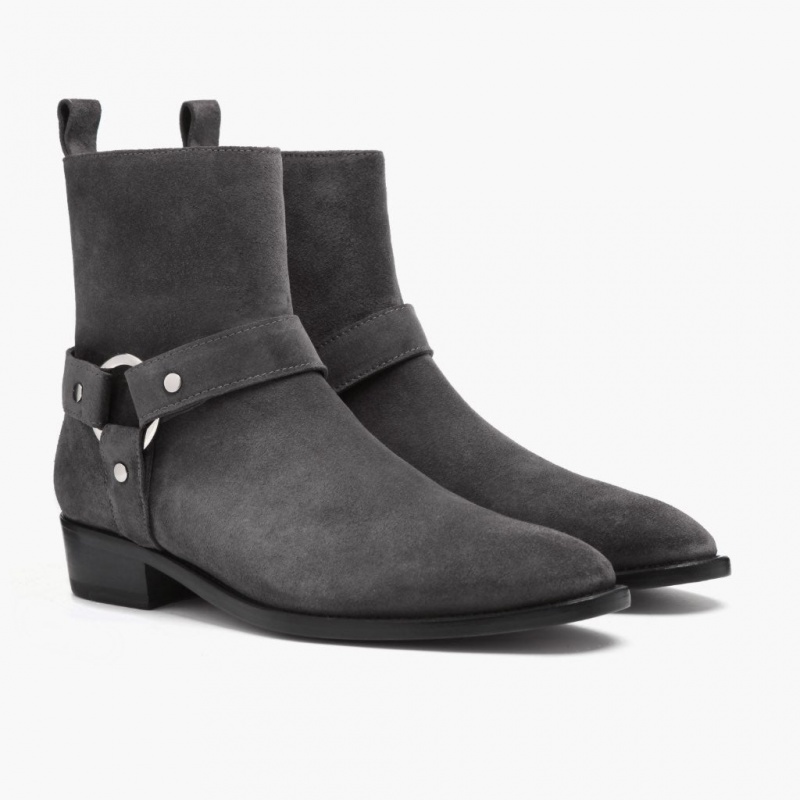 Thursday Boots Harness O-Ring Chelsea Stiefel Herren Grau | Österreich-82175LASP