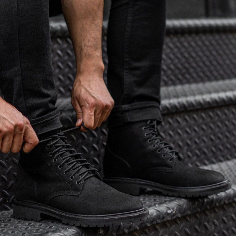 Thursday Boots Hero Schnürstiefel Herren Schwarz | Österreich-16205QRIK