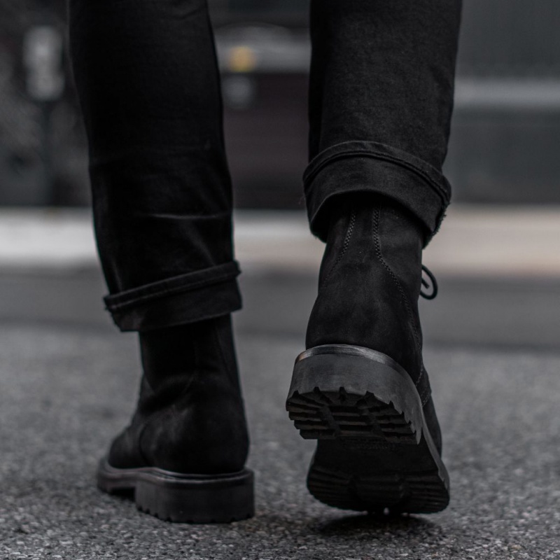Thursday Boots Hero Schnürstiefel Herren Schwarz | Österreich-16205QRIK