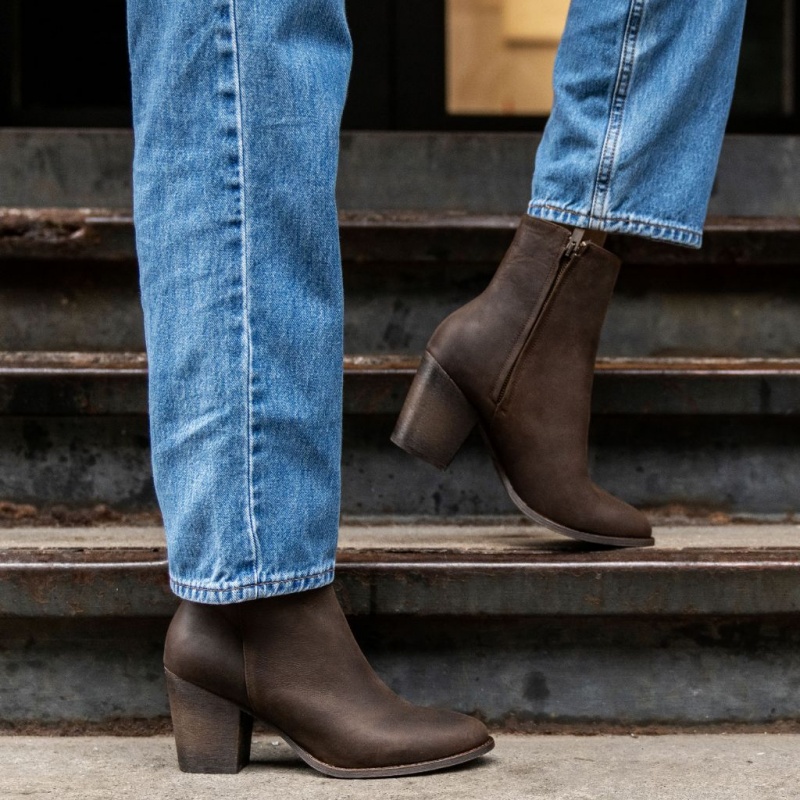 Thursday Boots Highline 3 Heel Stiefeletten Damen Dunkelbraun | Österreich-12690OQXJ