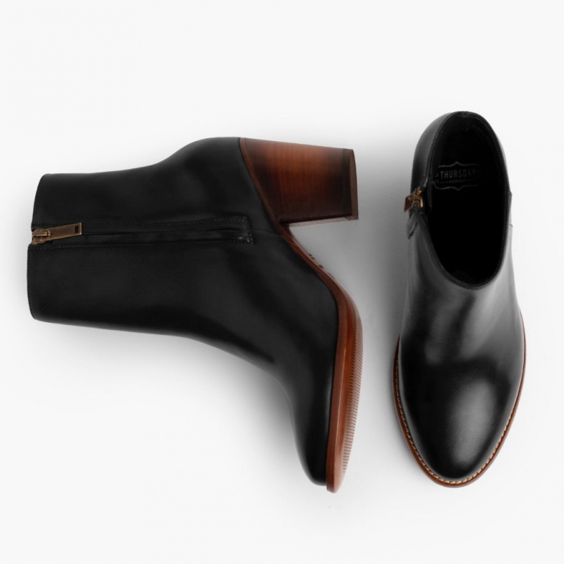Thursday Boots Highline 3 Heel Stiefeletten Damen Schwarz | Österreich-39450NTGV