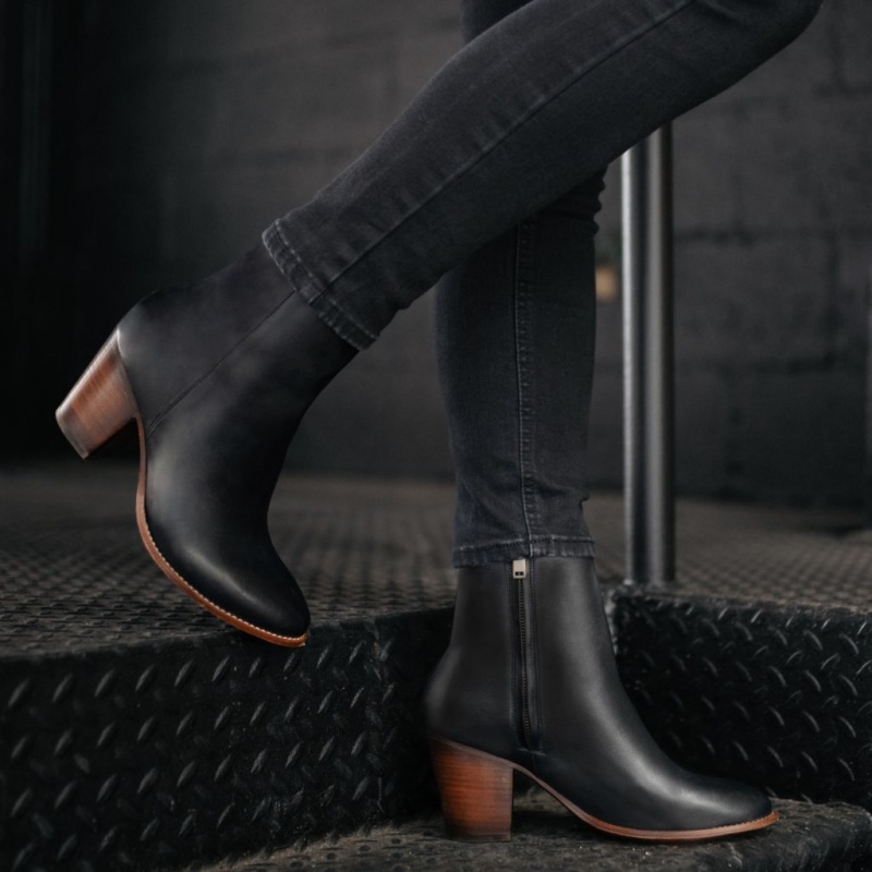 Thursday Boots Highline 3 Heel Stiefeletten Damen Schwarz | Österreich-39450NTGV