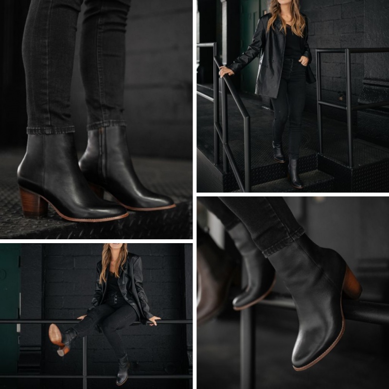 Thursday Boots Highline 3 Heel Stiefeletten Damen Schwarz | Österreich-39450NTGV