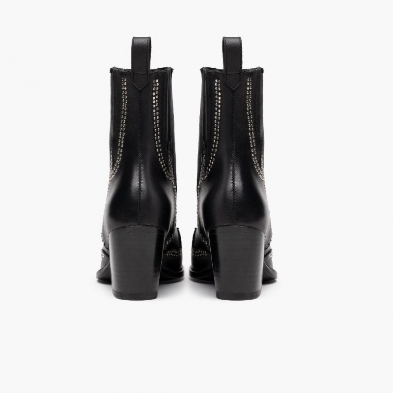 Thursday Boots Icon High Heel Chelsea Stiefel Damen Schwarz | Österreich-34216PHGY