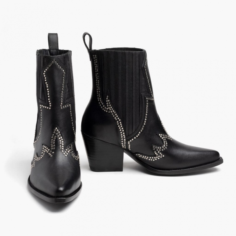 Thursday Boots Icon High Heel Chelsea Stiefel Damen Schwarz | Österreich-34216PHGY