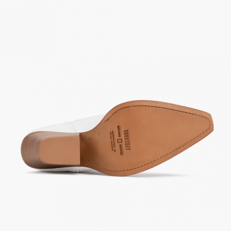 Thursday Boots Indio Western Stiefeletten Damen Weiß | Österreich-87042LIZW
