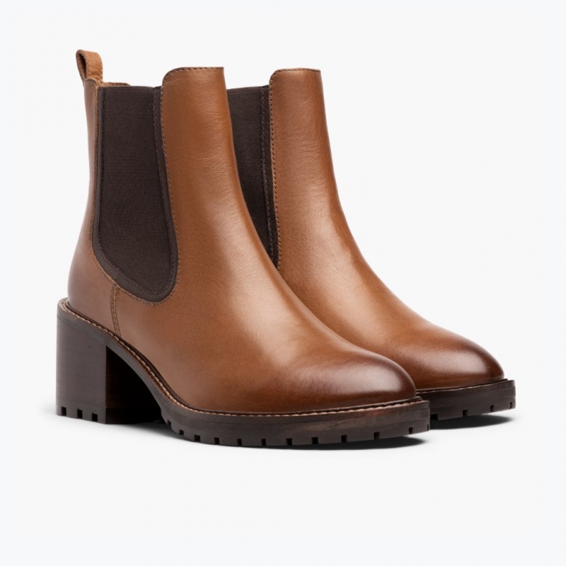Thursday Boots Knockout High Heel Chelsea Stiefel Damen Braun | Österreich-20357TUEV