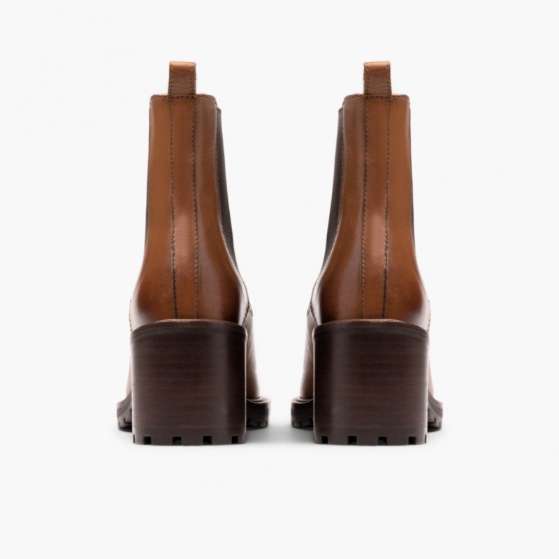 Thursday Boots Knockout High Heel Chelsea Stiefel Damen Braun | Österreich-20357TUEV
