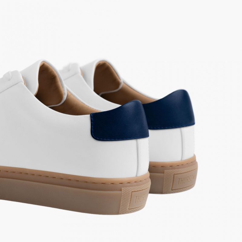 Thursday Boots Legacy Low Top Sneakers Herren Weiß Navy | Österreich-98140CIGH