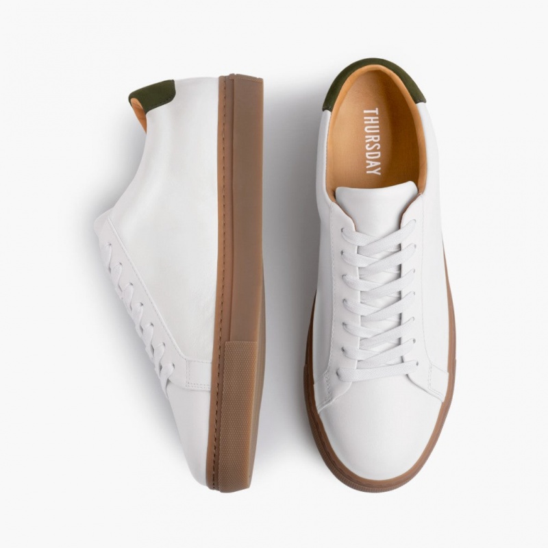 Thursday Boots Legacy Low Top Sneakers Herren Weiß Grün | Österreich-34827HYLI