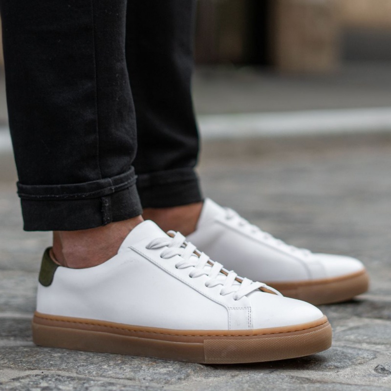 Thursday Boots Legacy Low Top Sneakers Herren Weiß Grün | Österreich-34827HYLI