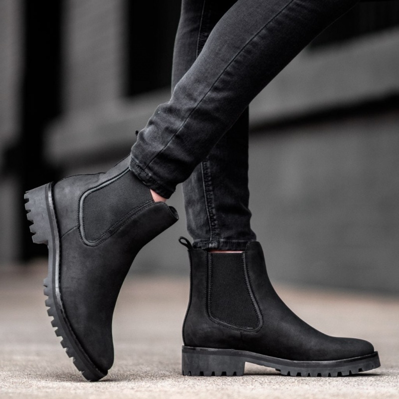 Thursday Boots Legend Chelsea Stiefel Damen Schwarz | Österreich-72684MXJO