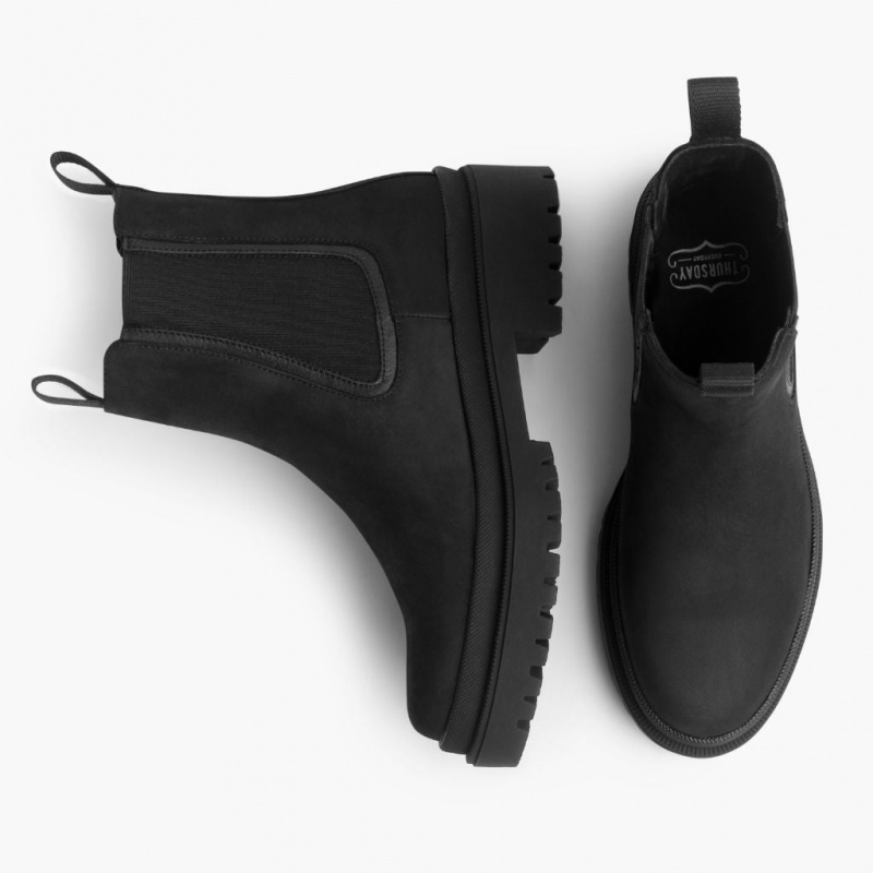 Thursday Boots Legend Plattform Chelsea Stiefel Damen Schwarz | Österreich-60745IWNJ