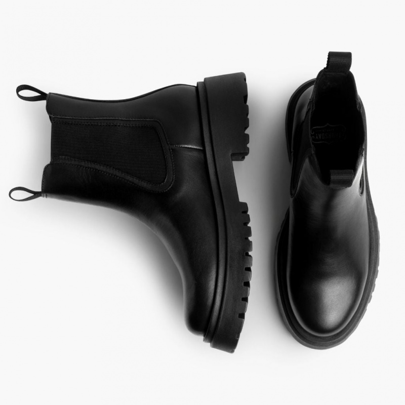 Thursday Boots Legend Plattform Chelsea Stiefel Damen Schwarz | Österreich-82017UYSC