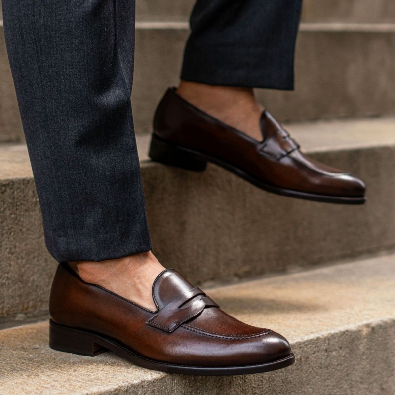 Thursday Boots Lincoln Penny Halbschuhe Herren Braun | Österreich-27608QVZR