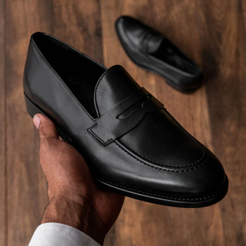 Thursday Boots Lincoln Penny Halbschuhe Herren Schwarz | Österreich-84310KRTO