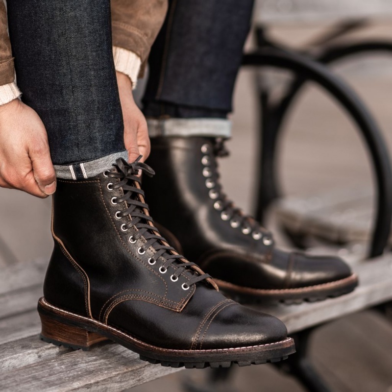Thursday Boots Logger Schnürstiefel Herren Dunkelbraun | Österreich-30957MDKC