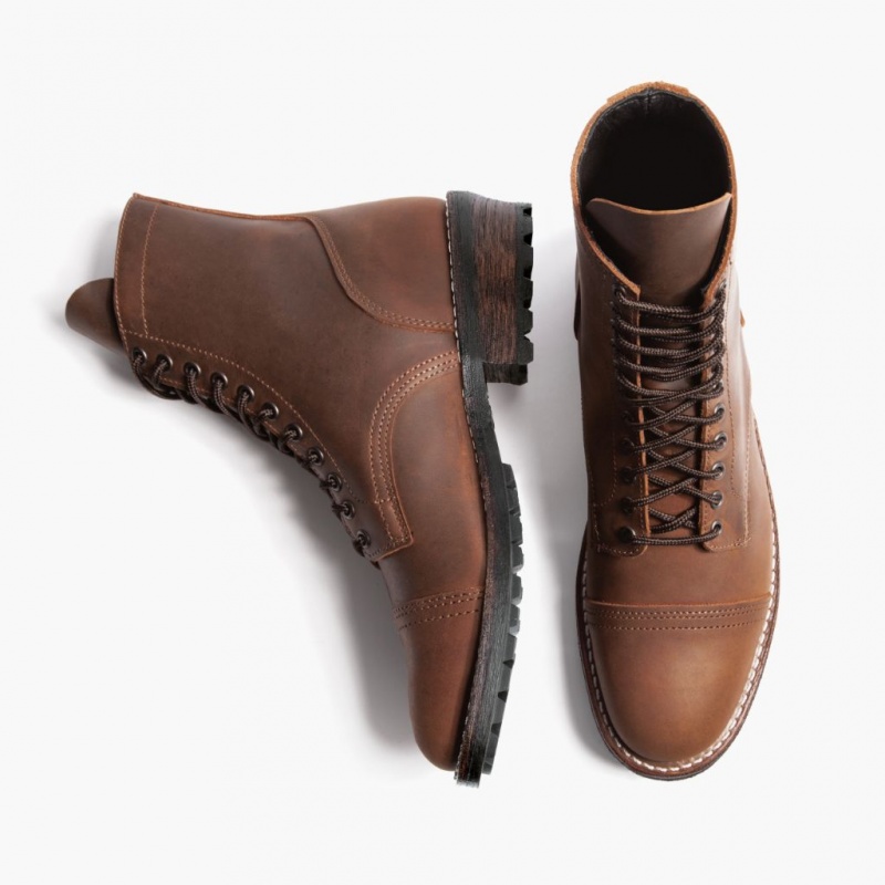 Thursday Boots Logger Schnürstiefel Herren Braun | Österreich-94178GWBU
