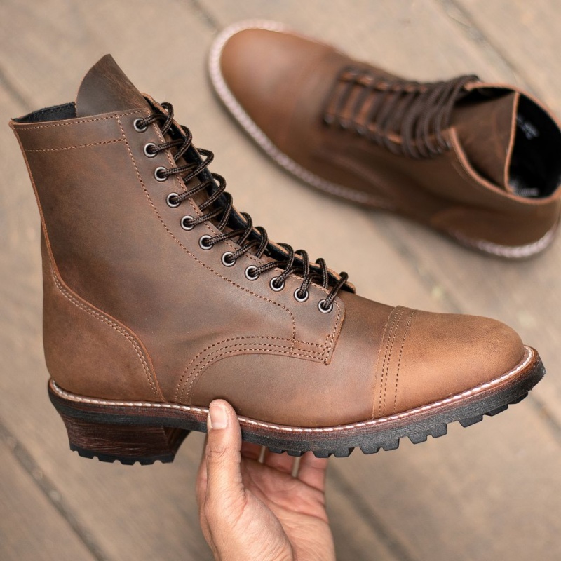 Thursday Boots Logger Schnürstiefel Herren Braun | Österreich-94178GWBU
