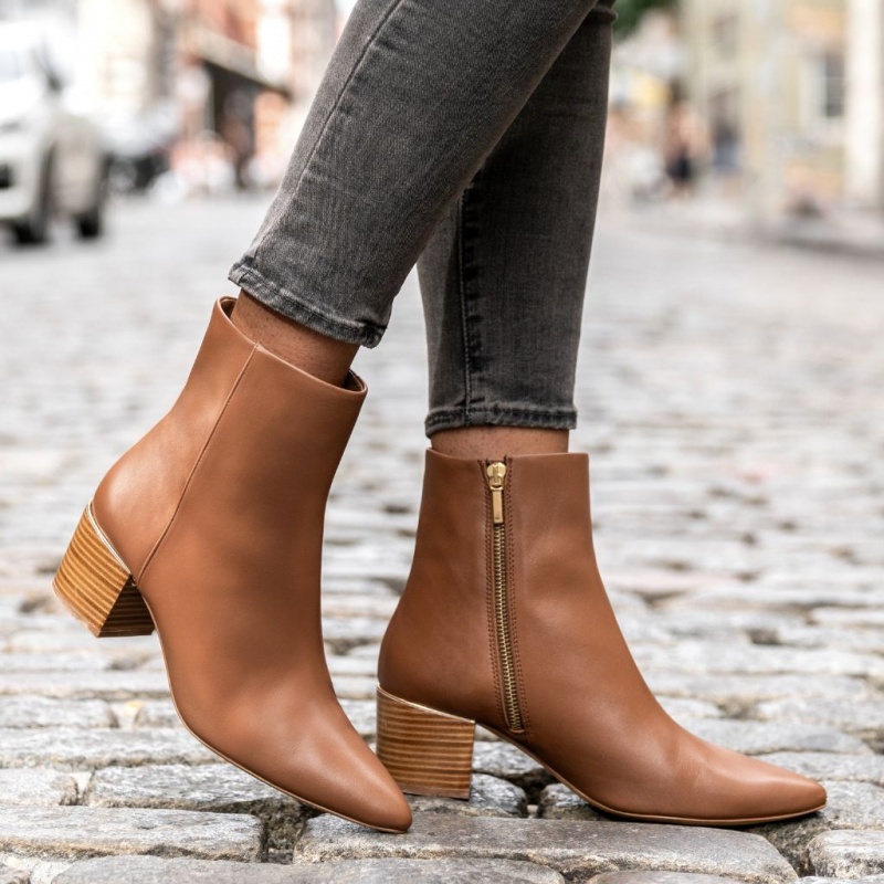 Thursday Boots Luna 2 Heel Stiefeletten Damen Braun | Österreich-70614UKZN