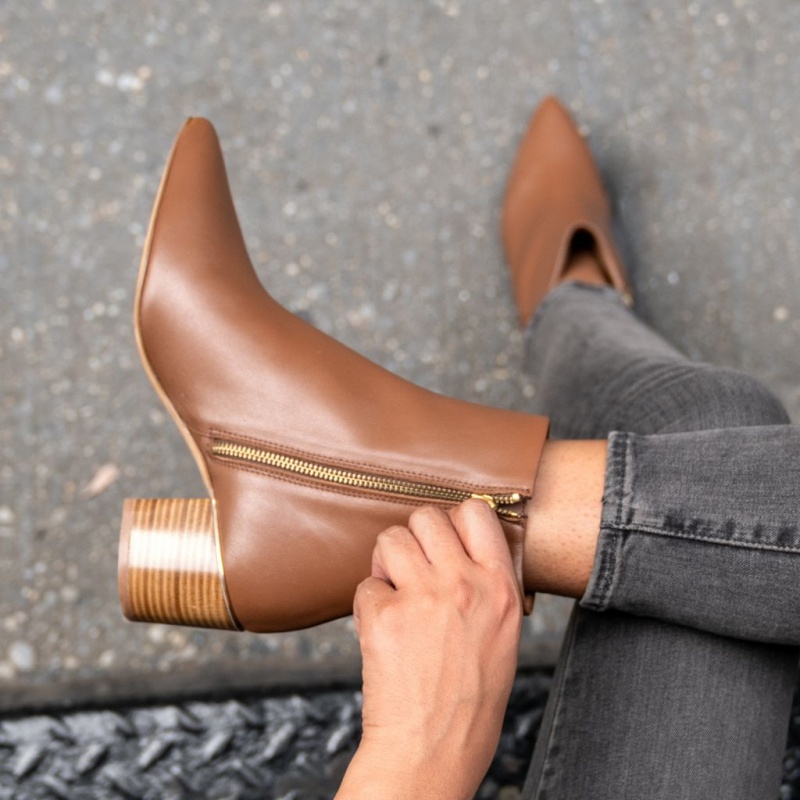 Thursday Boots Luna 2 Heel Stiefeletten Damen Braun | Österreich-70614UKZN
