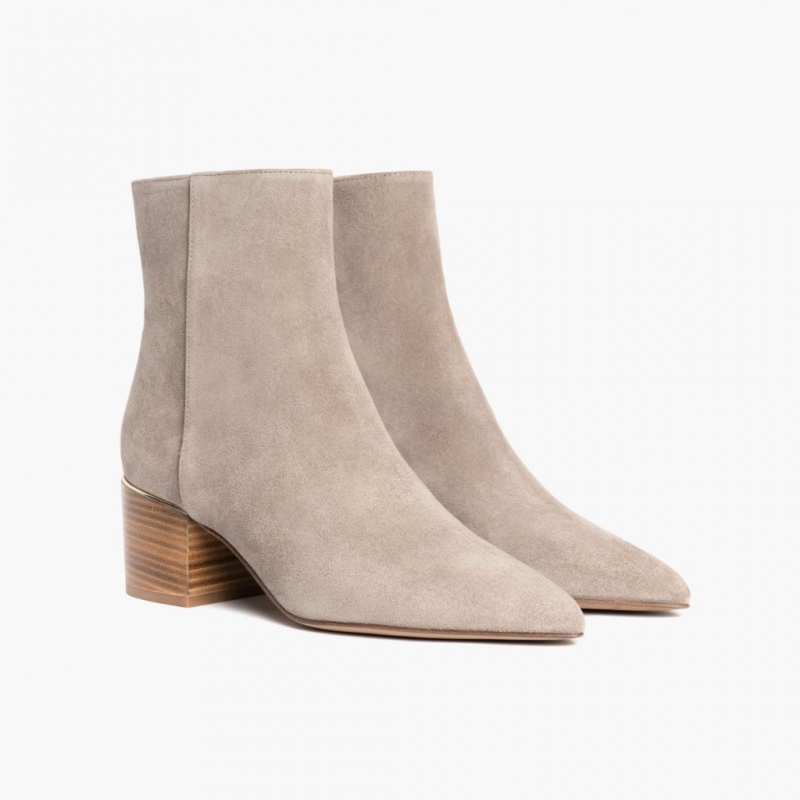 Thursday Boots Luna 2 Heel Stiefeletten Damen Taupe | Österreich-92638JBPR