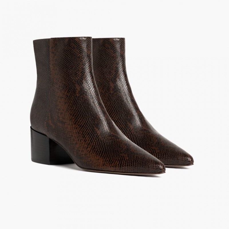 Thursday Boots Luna 2 Heel Stiefeletten Damen Schokolade | Österreich-47309MIEL