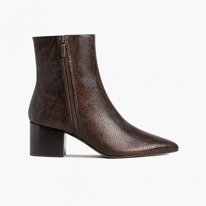 Thursday Boots Luna 2 Heel Stiefeletten Damen Schokolade | Österreich-47309MIEL