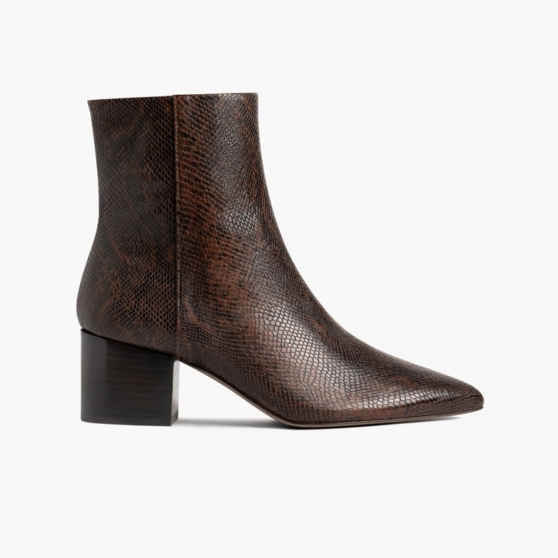 Thursday Boots Luna 2 Heel Stiefeletten Damen Schokolade | Österreich-47309MIEL