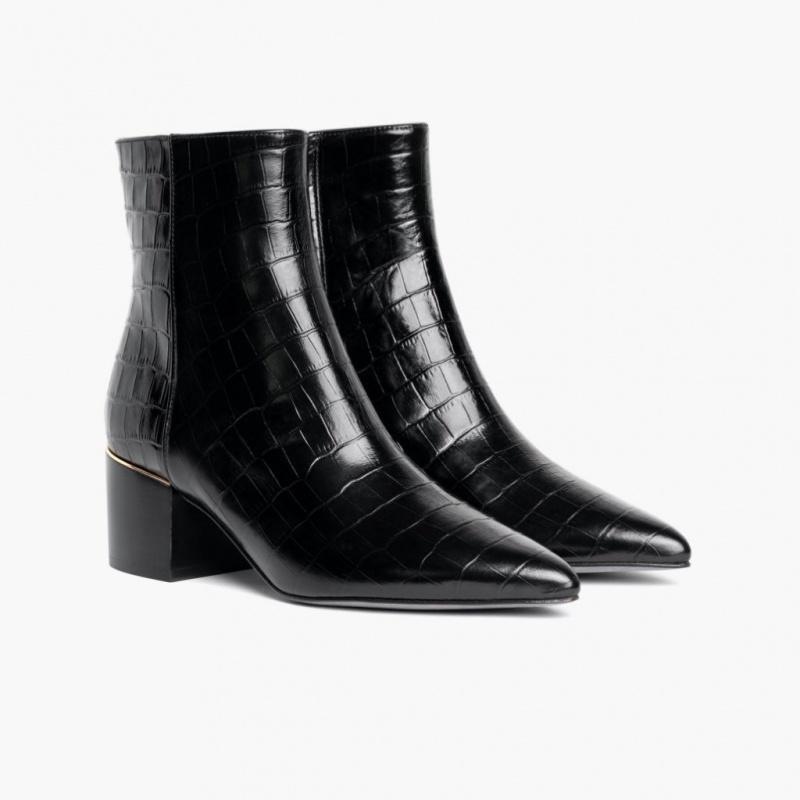 Thursday Boots Luna 2 Heel Stiefeletten Damen Schwarz | Österreich-70863CFNP