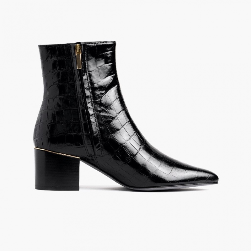 Thursday Boots Luna 2 Heel Stiefeletten Damen Schwarz | Österreich-70863CFNP