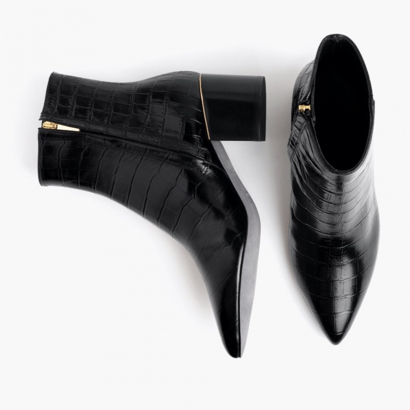 Thursday Boots Luna 2 Heel Stiefeletten Damen Schwarz | Österreich-70863CFNP