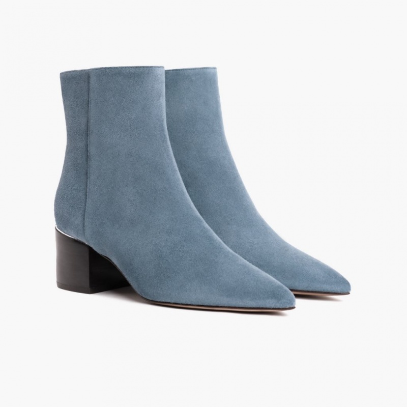 Thursday Boots Luna 2 Heel Stiefeletten Damen Blau | Österreich-50841QOCF
